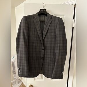 Gray Tiglio Luxe Suit Jacket (38 reg) and pants (32x30) Merino wool